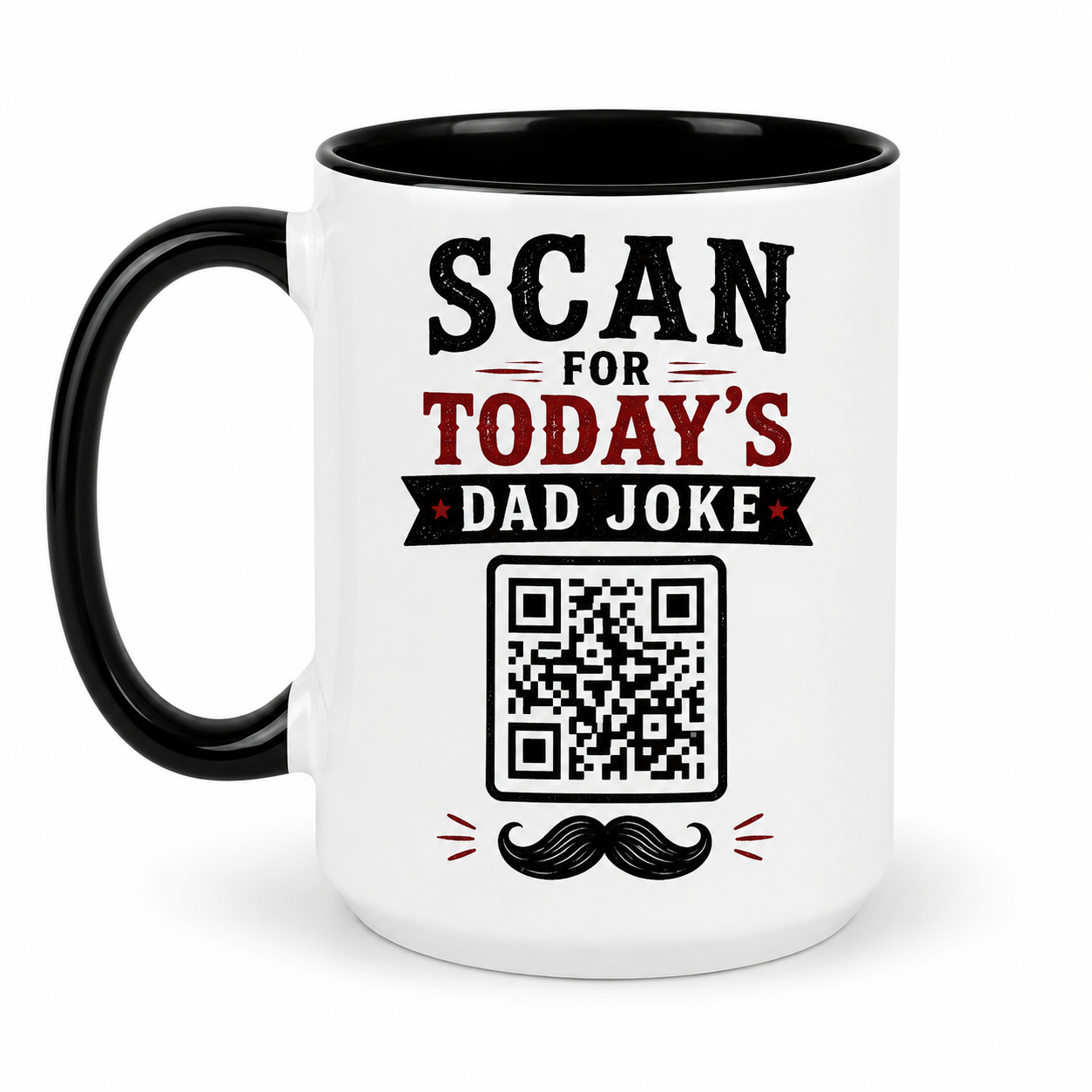 Dad Joke of the Day™ Mug | Scan for a New Dad Joke Every Day